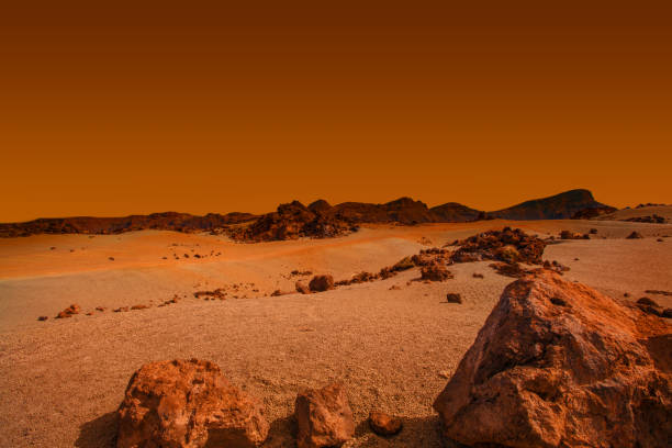 Mars ve uzay resmi